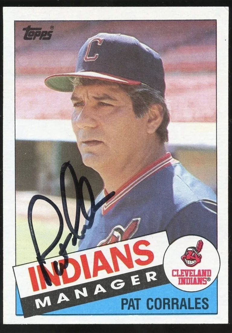 Pat Corrales #119 signed autograph auto 1985 Topps Baseball Trading Card