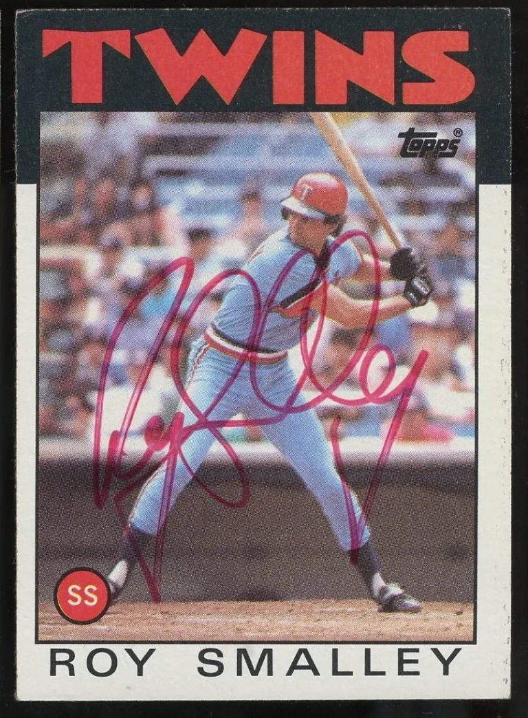 Roy Smalley #613 signed autograph auto 1986 Topps Baseball Trading Card