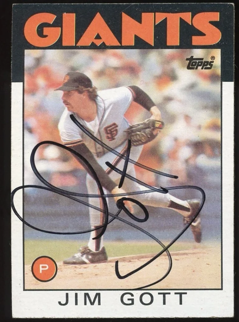 Jim Gott #463 signed autograph auto 1986 Topps Baseball Trading Card