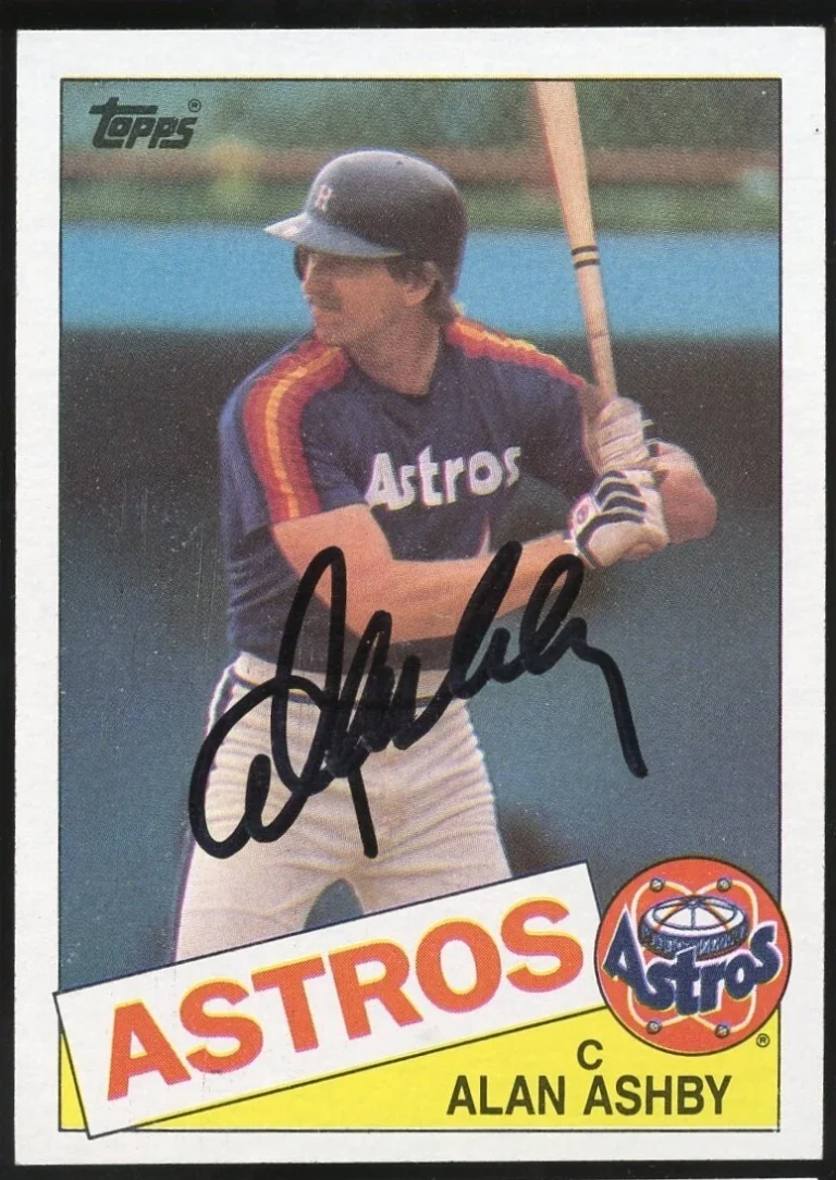 Alan Ashby #564 signed autograph auto 1985 Topps Baseball Trading Card