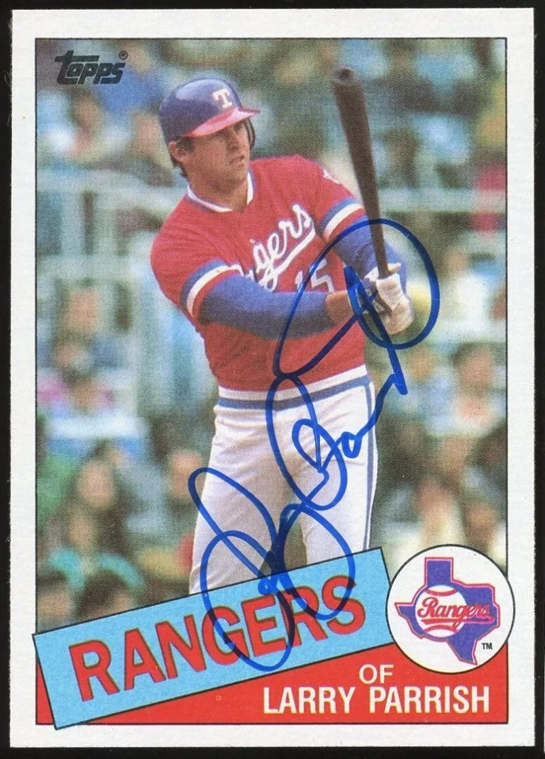 Larry Parrish #548 signed autograph auto 1985 Topps Baseball Trading Card