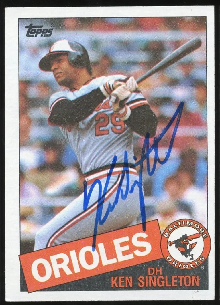 Ken Singleton #755 signed autograph auto 1985 Topps Baseball Trading Card