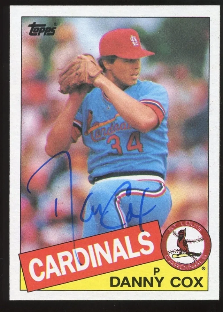 Danny Cox #499 signed autograph auto 1985 Topps Baseball Trading Card