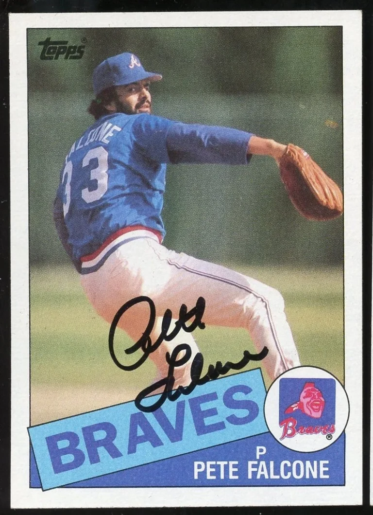 Pete Falcone #618 signed autograph auto 1985 Topps Baseball Trading Card