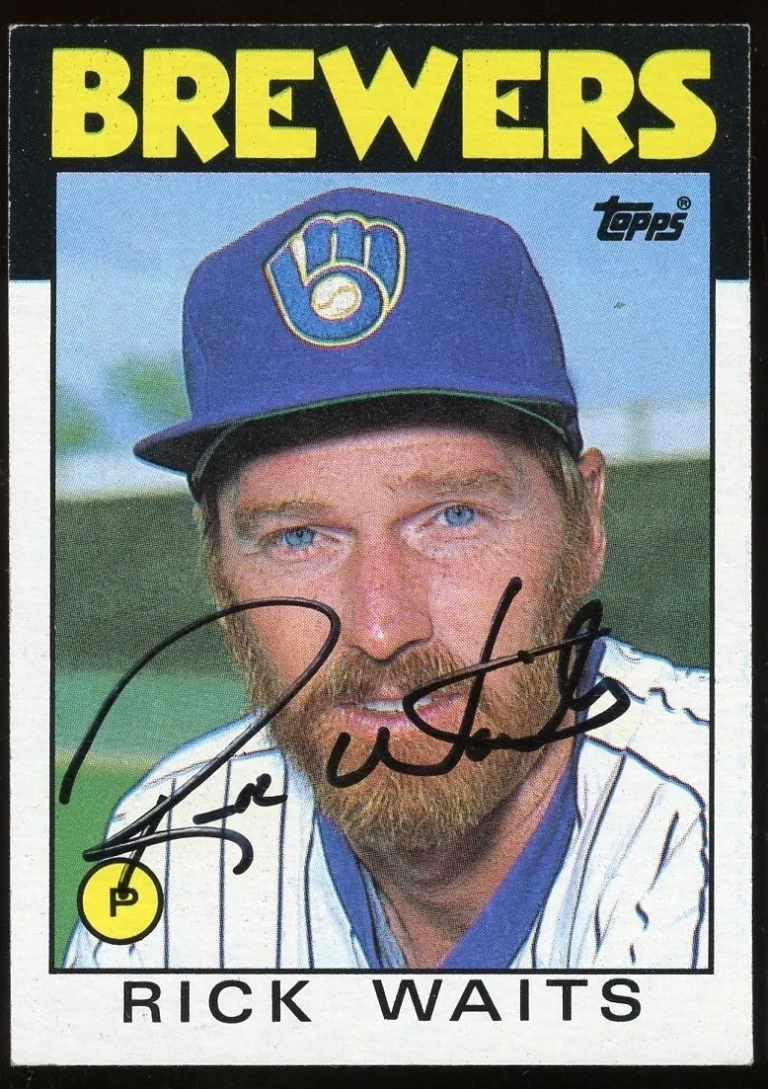Rick Waits #614 signed autograph auto 1986 Topps Baseball Trading Card