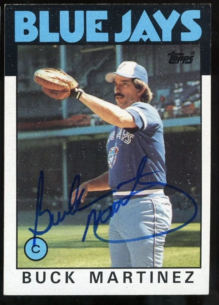 Buck Martinez #518 signed autograph auto 1986 Topps Baseball Trading Card