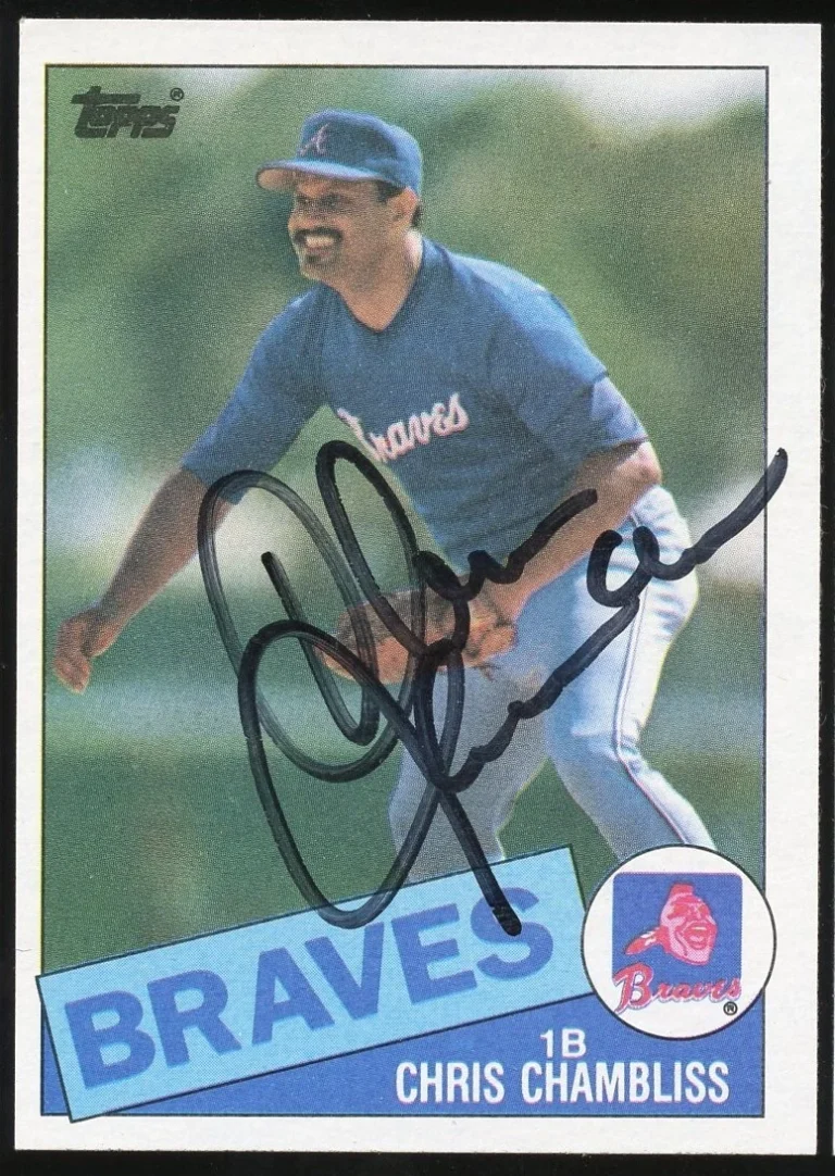 Chris Chambliss #518 signed autograph auto 1985 Topps Baseball Trading Card