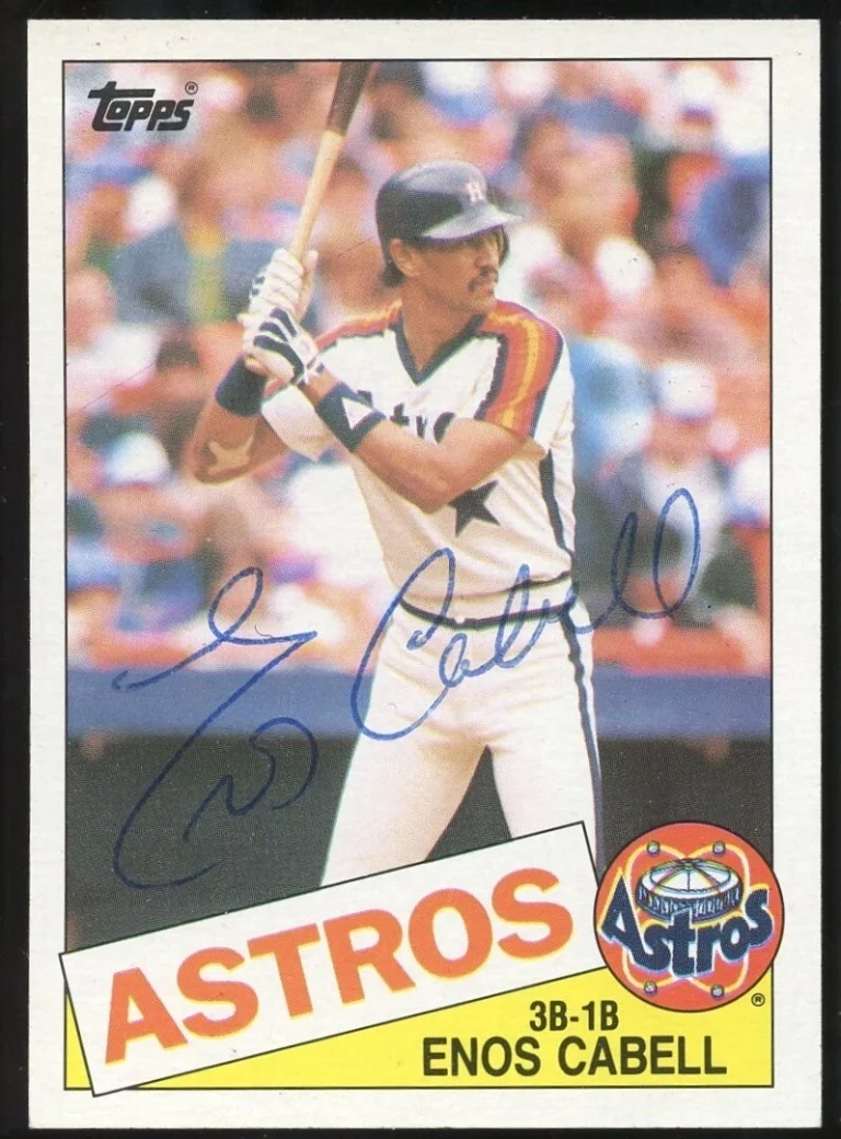Enos Cabell #786 signed autograph auto 1985 Topps Baseball Trading Card