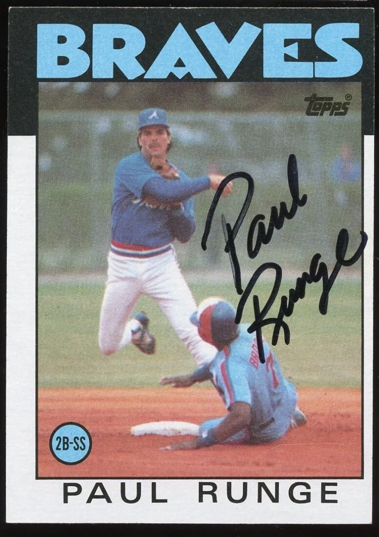 Paul Runge #409 signed autograph auto 1986 Topps Baseball Trading Card