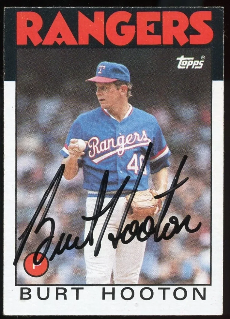 Burt Hooton #454 signed autograph auto 1986 Topps Baseball Trading Card
