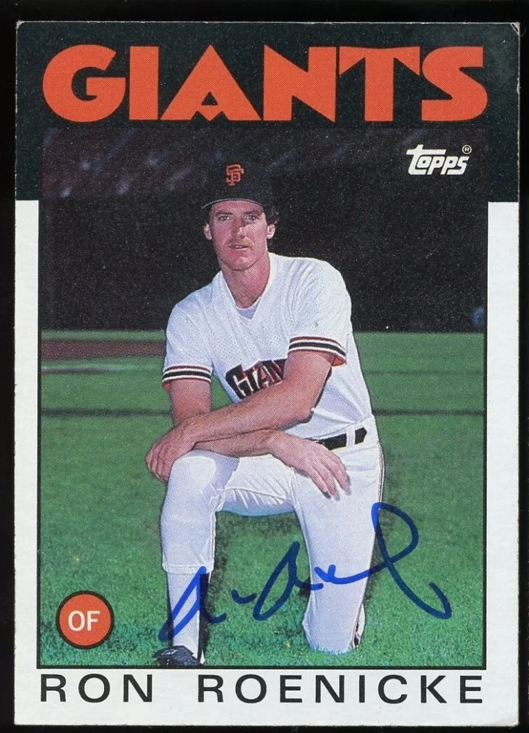 Ron Roenicke #63 signed autograph auto 1986 Topps Baseball Trading Card