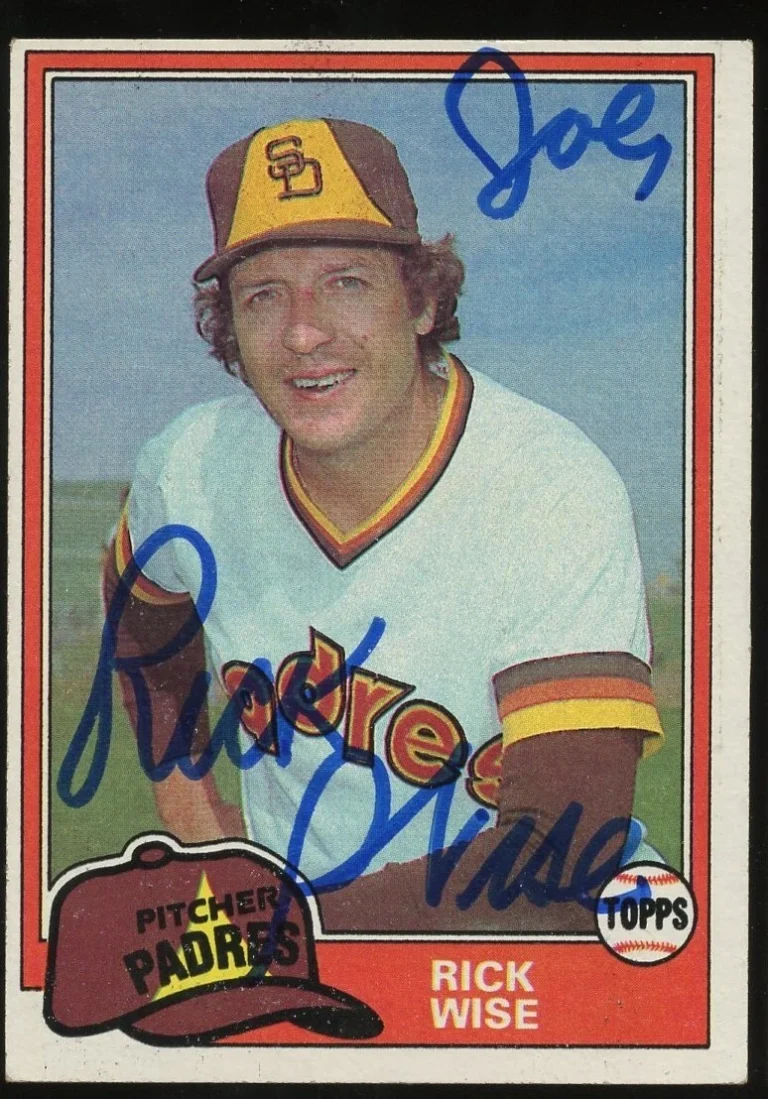 Rick Wise #616 signed autograph auto 1981 Topps Baseball Trading Card