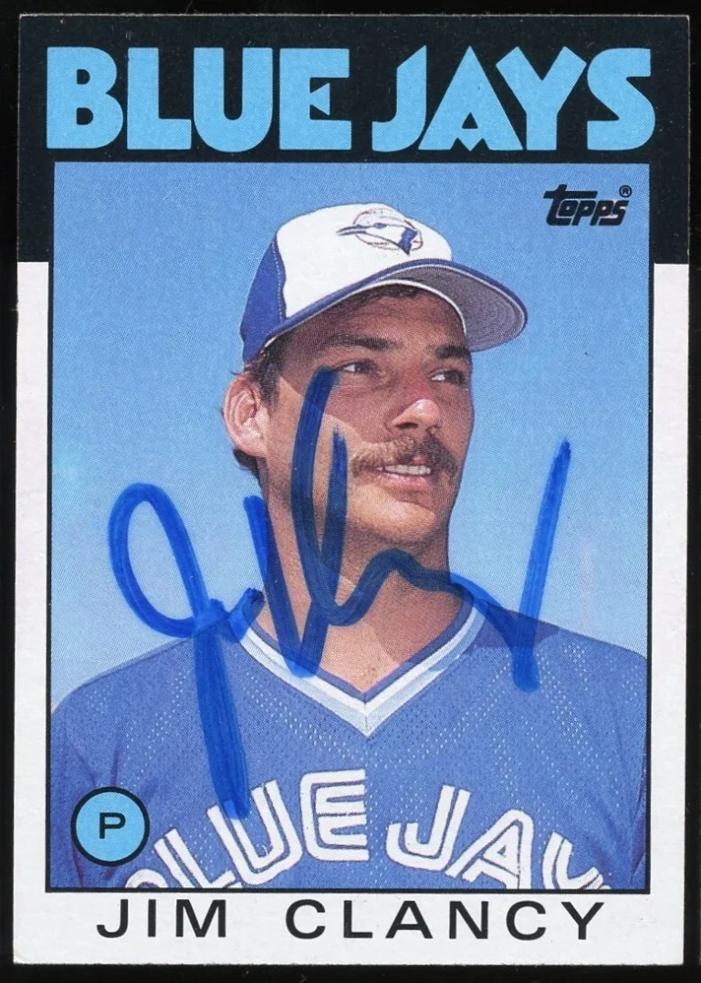 Jim Clancy #412 signed autograph auto 1986 Topps Baseball Trading Card
