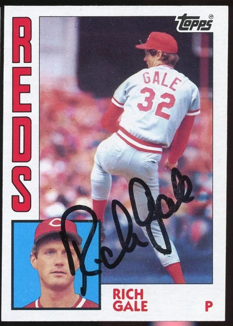 Rich Gale #142 signed autograph auto 1984 Topps Baseball Trading Card