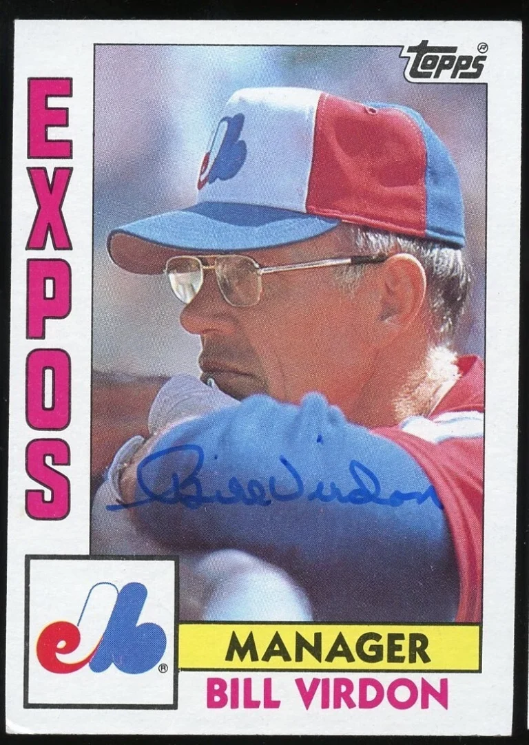 Bill Virdon #111 signed autograph auto 1984 Topps Baseball Trading Card