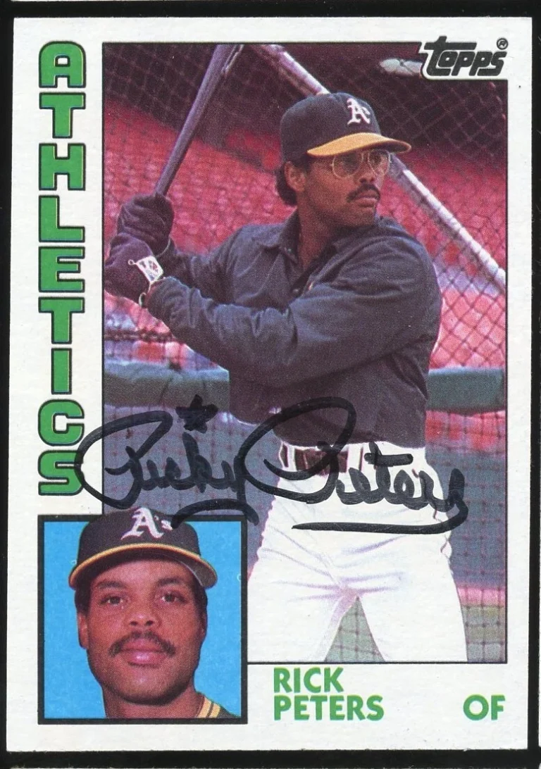 Rick Peters #436 signed autograph auto 1984 Topps Baseball Trading Card