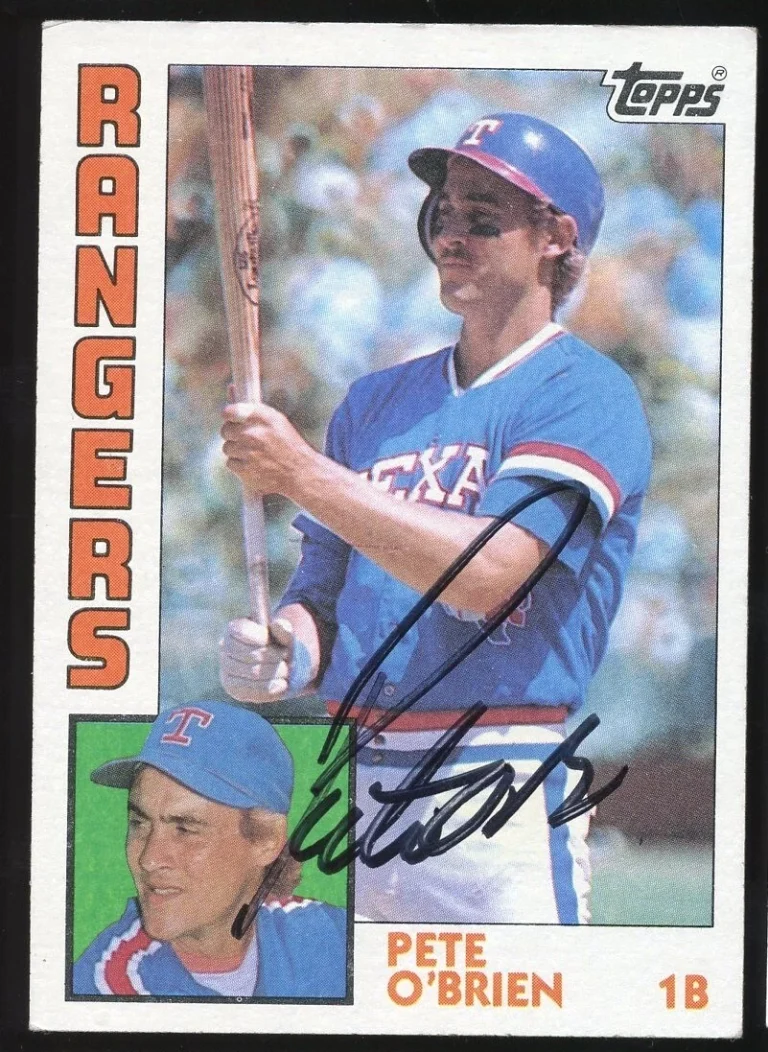 Pete O'Brien #534 signed autograph auto 1984 Topps Baseball Trading Card