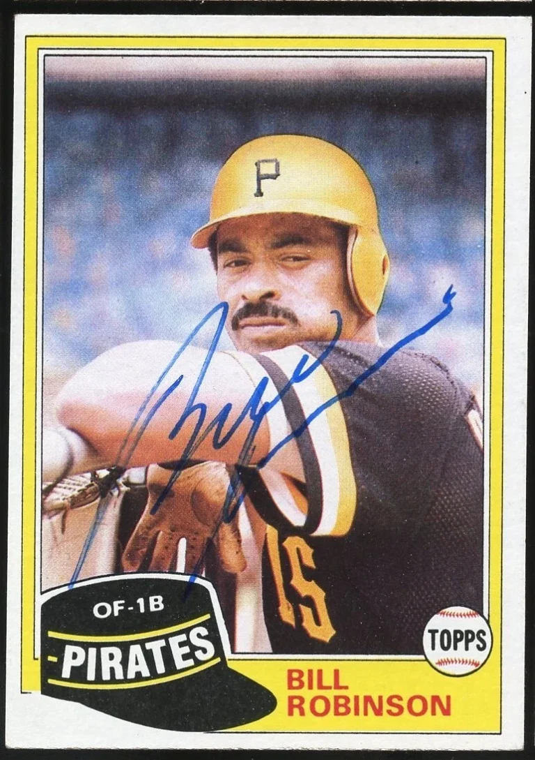 Bill Robinson #51 signed autograph auto 1981 Topps Baseball Trading Card