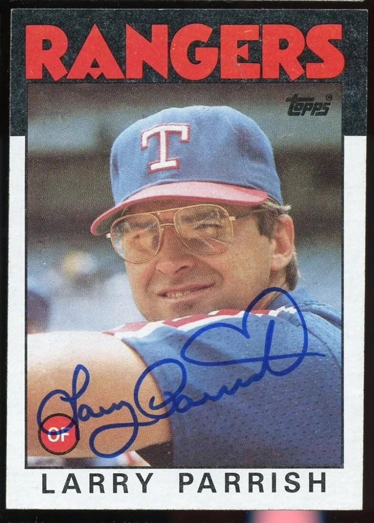 Larry Parrish #238 signed autograph auto 1986 Topps Baseball Trading Card
