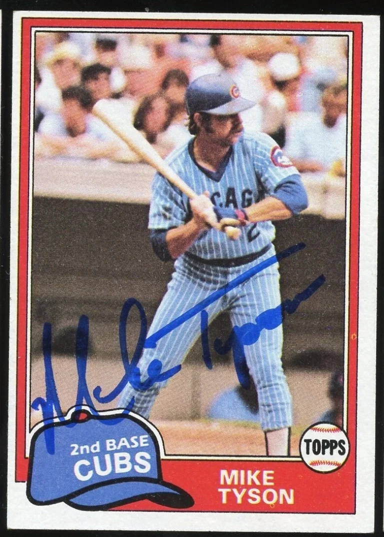 Mike Tyson #294 signed autograph auto 1981 Topps Baseball Trading Card