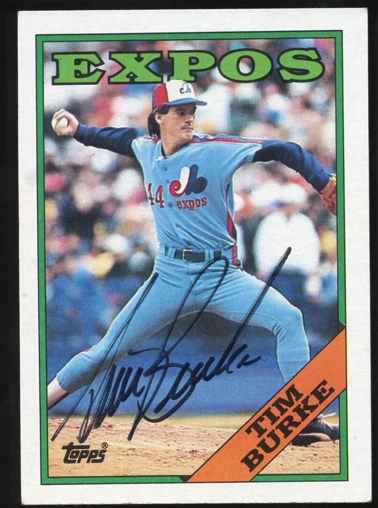 Tim Burke #529 signed autograph auto 1988 Topps Baseball Trading Card