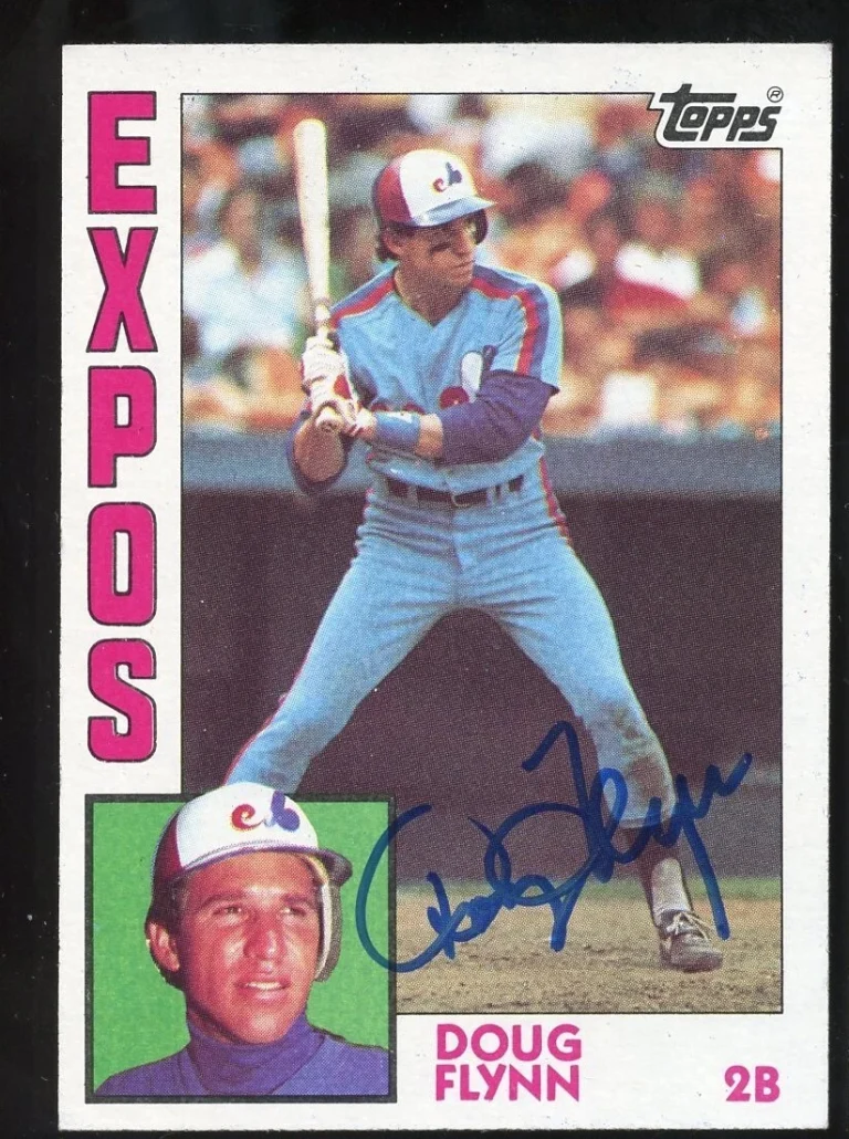 Doug Flynn #749 signed autograph auto 1984 Topps Baseball Trading Card