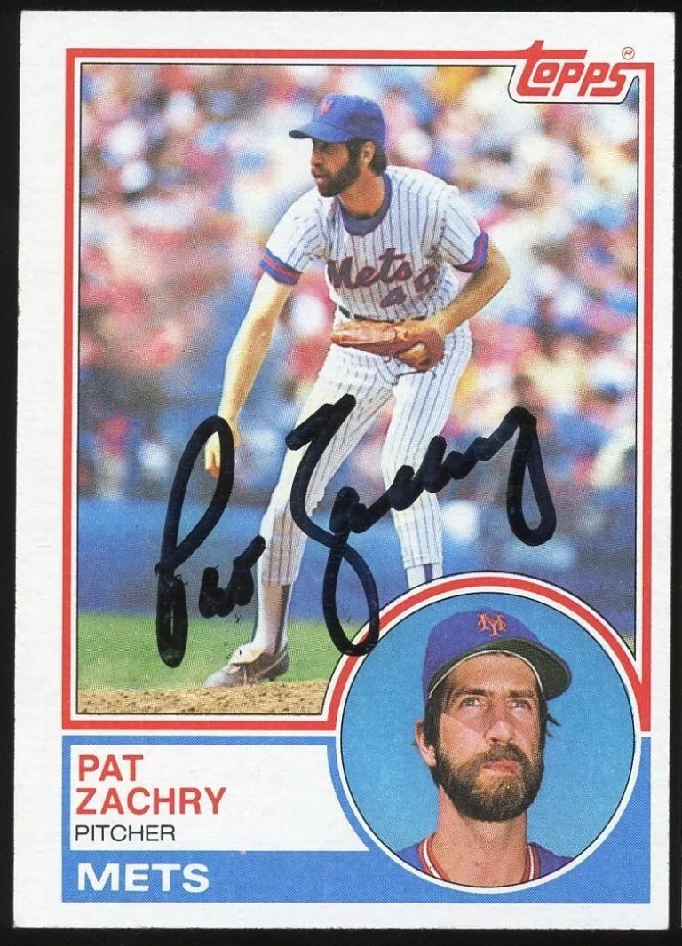 Pat Zachry #522 signed autograph auto 1983 Topps Baseball Trading Card