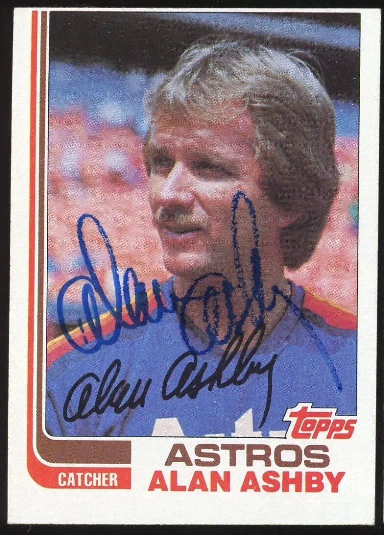 Alan Ashby #433 signed autograph auto 1982 Topps Baseball Trading Card