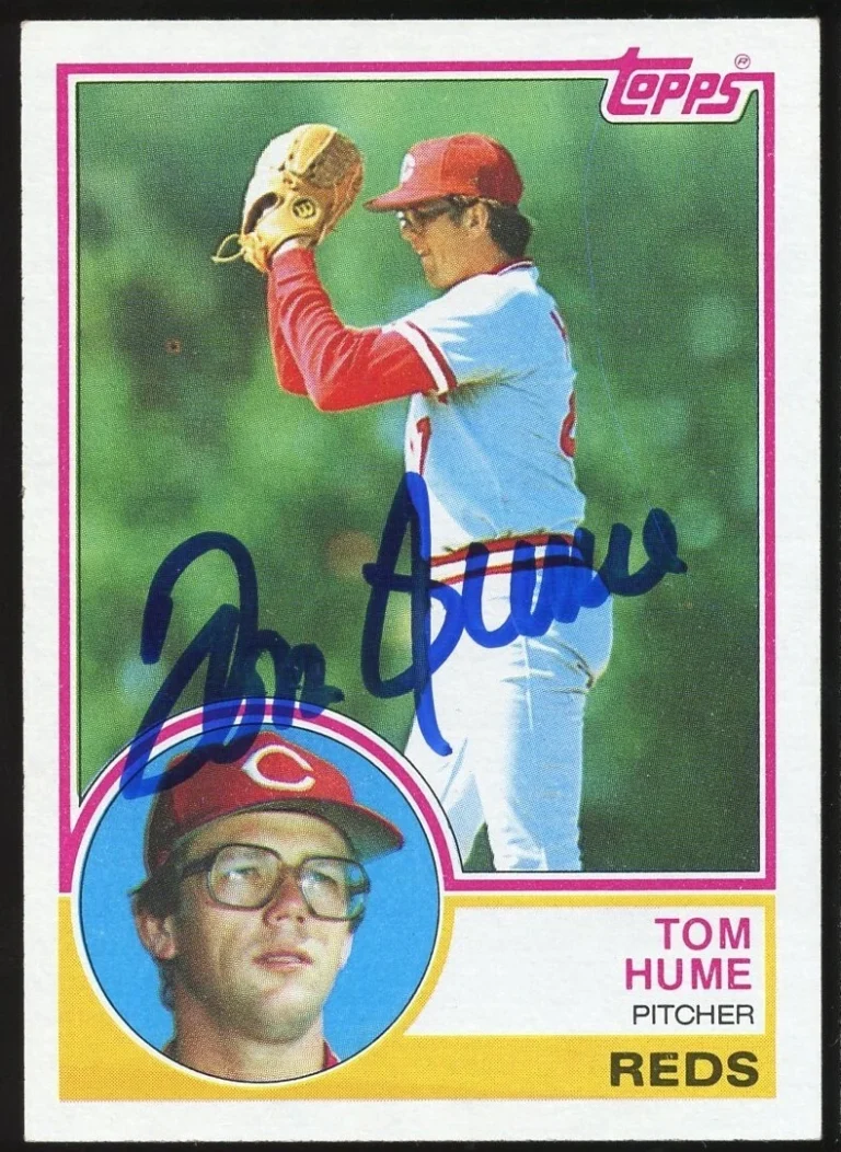 Tom Hume #86 signed autograph auto 1983 Topps Baseball Trading Card