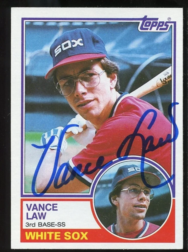Vance Law #98 signed autograph auto 1983 Topps Baseball Trading Card
