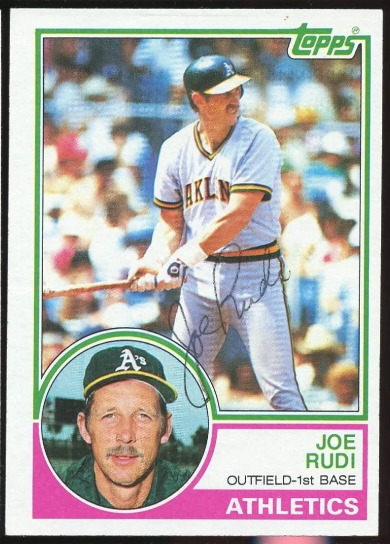 Joe Rudi #87 signed autograph auto 1983 Topps Baseball Trading Card