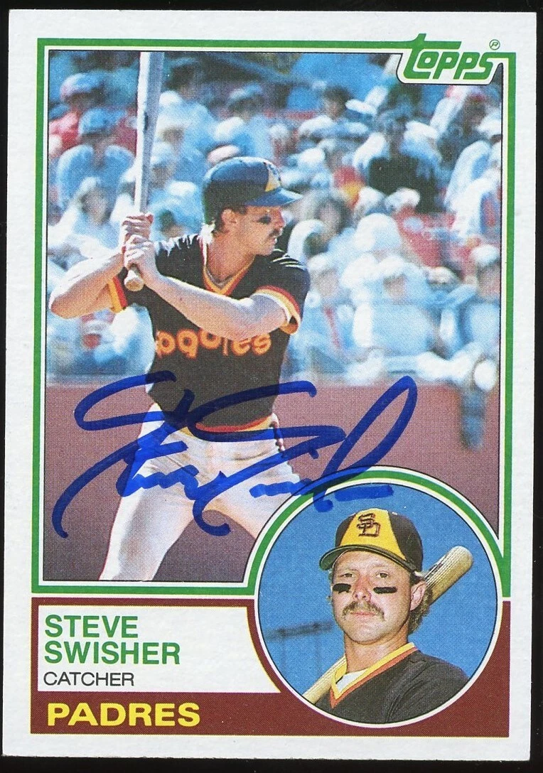 Steve Swisher #612 signed autograph auto 1983 Topps Baseball Trading Card