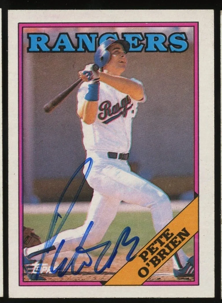 Pete O'Brien #721 signed autograph auto 1988 Topps Baseball Trading Card