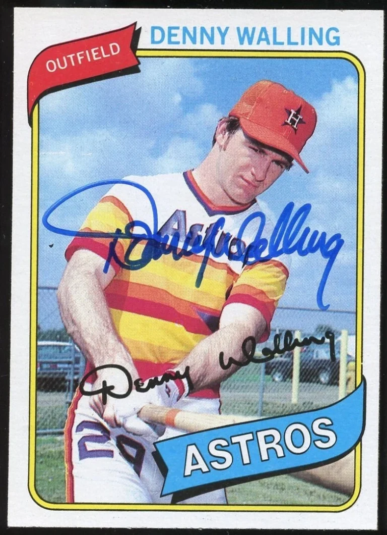 Denny Walling #306 signed autograph auto 1980 Topps Baseball Trading Card