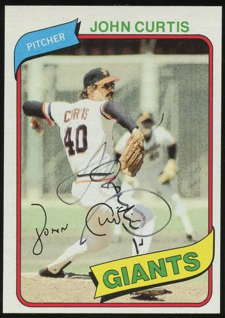 John Curtis #12 signed autograph auto 1980 Topps Baseball Trading Card