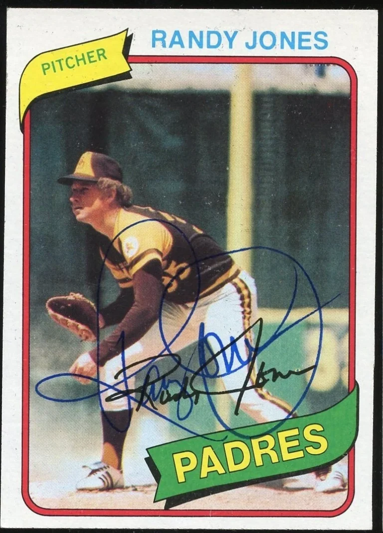 Randy Jones #305 signed autograph auto 1980 Topps Baseball Trading Card