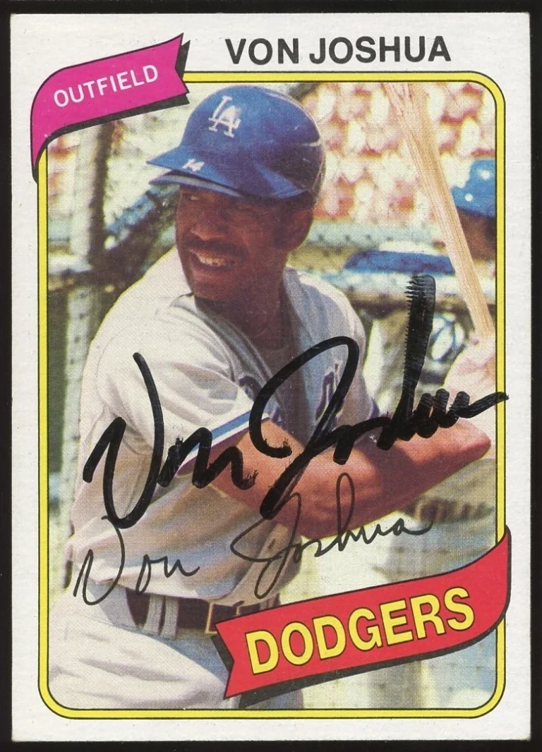 Von Joshua #209 signed autograph auto 1980 Topps Baseball Trading Card