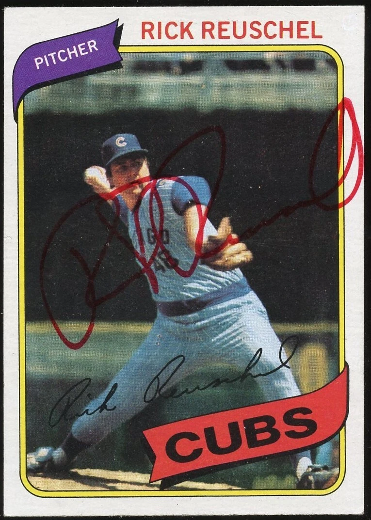 Rick Reuschel #175 signed autograph auto 1980 Topps Baseball Trading Card