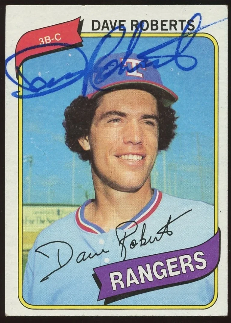 Dave Roberts #93 signed autograph auto 1980 Topps Baseball Trading Card