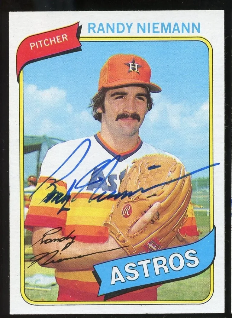 Randy Niemann #496 signed autograph auto 1980 Topps Baseball Trading Card