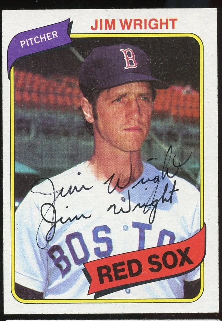 Jim Wright #524 signed autograph auto 1980 Topps Baseball Trading Card