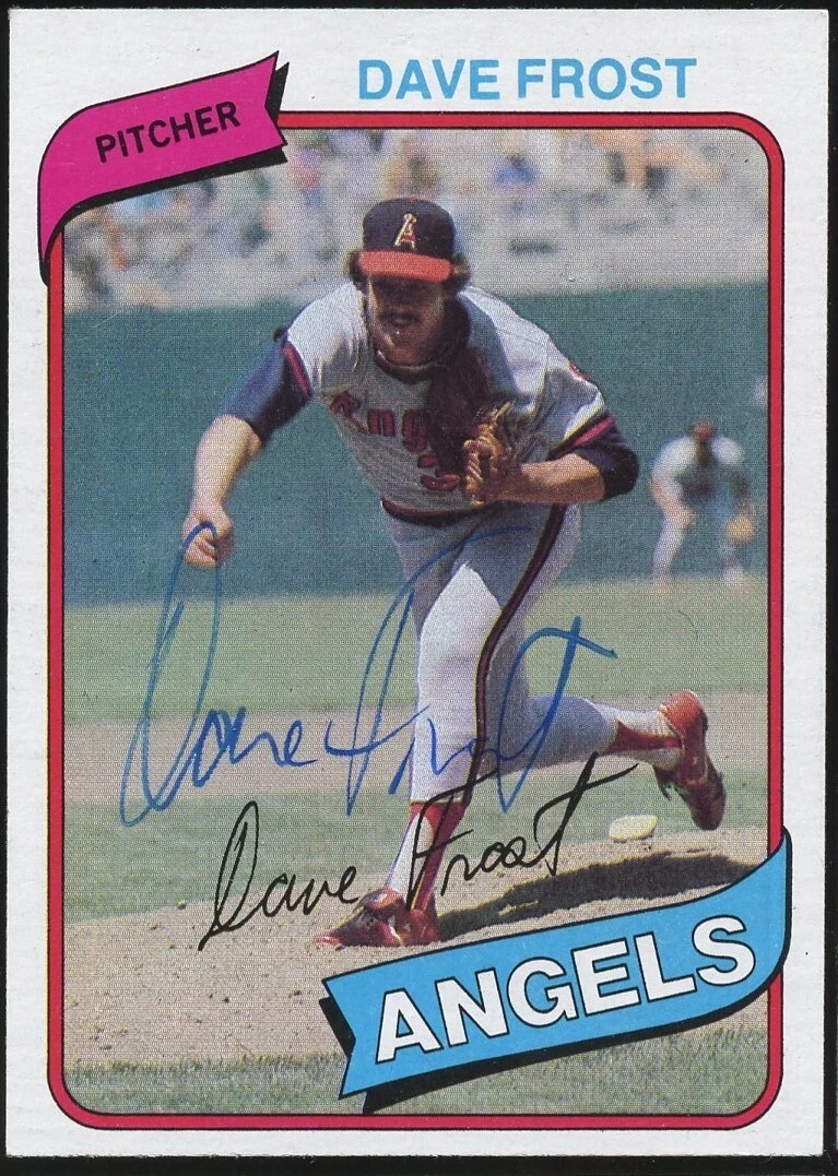 Dave Frost #423 signed autograph auto 1980 Topps Baseball Trading Card