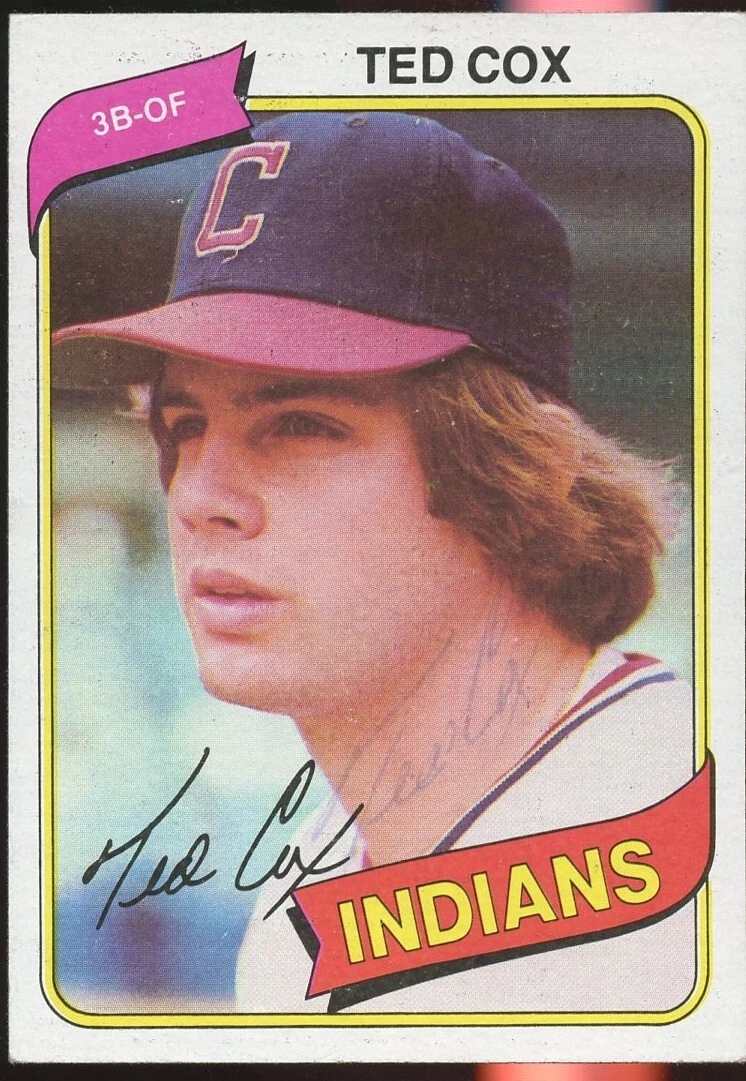 Ted Cox #252 signed autograph auto 1980 Topps Baseball Trading Card