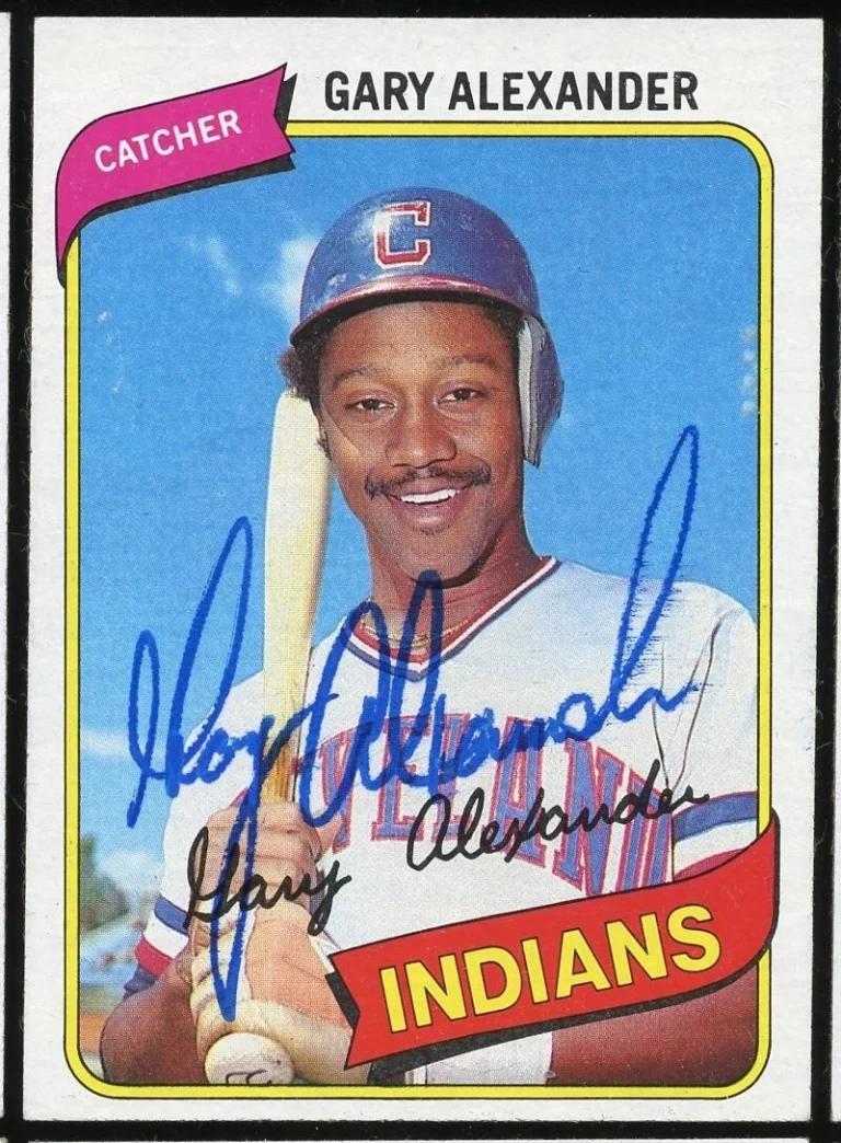 Gary Alexander #141 signed autograph auto 1980 Topps Baseball Trading Card