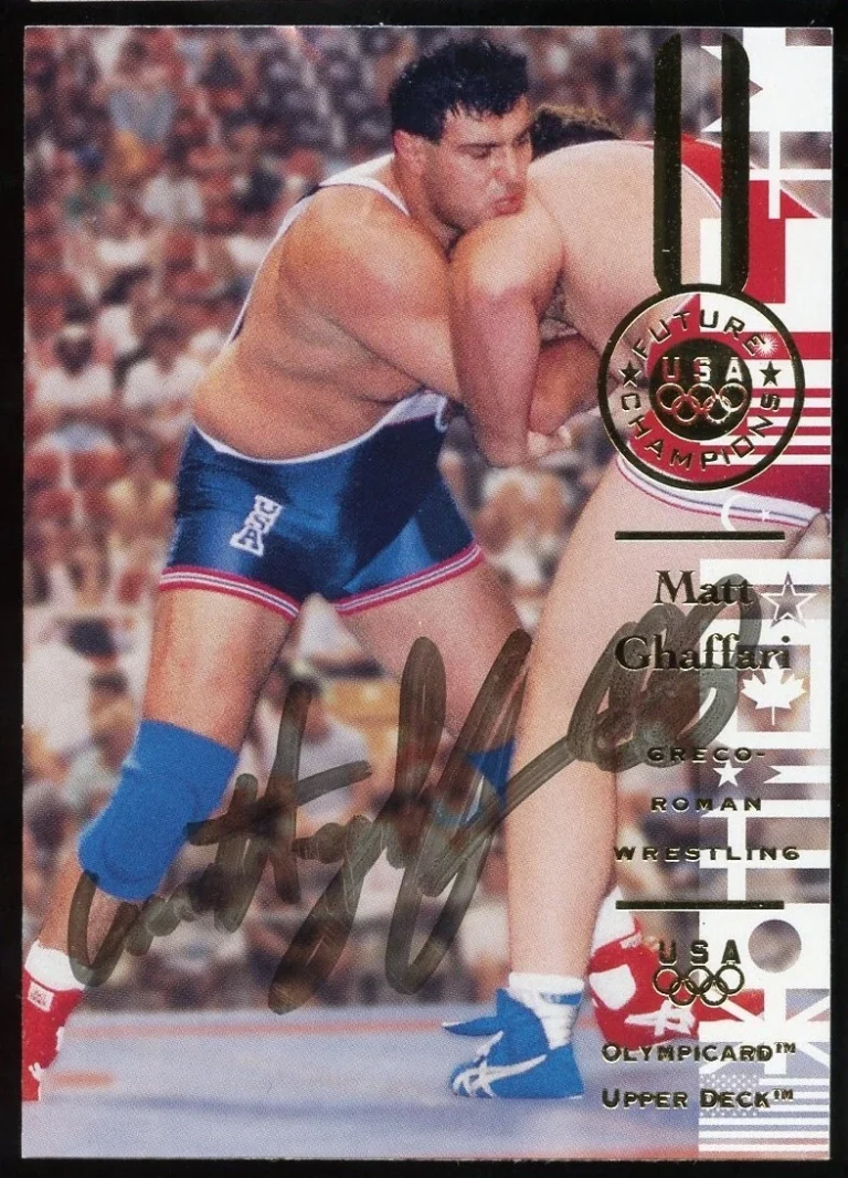 Matt Ghaffari #91 signed autograph auto 1996 Upper Deck Olympic Trading Card