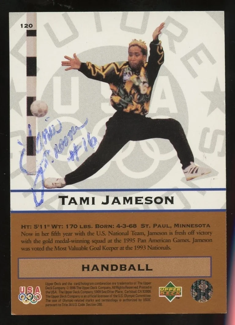 Tami Jameson #120 signed autograph auto 1996 Upper Deck Olympic Trading Card