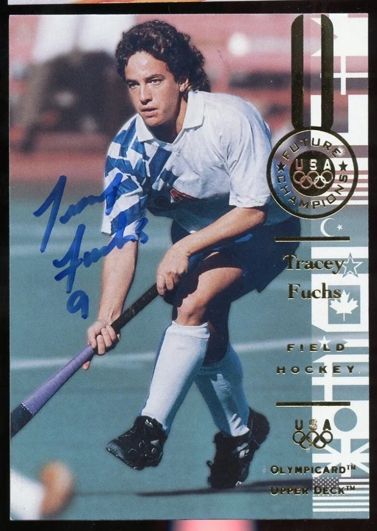 Tracey Fuchs #119 signed autograph auto 1996 Upper Deck Olympic Trading Card