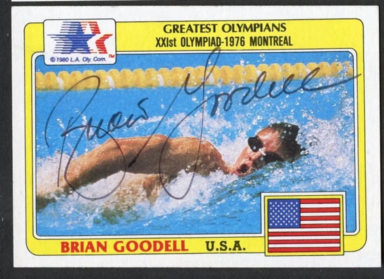 Brian Goodell #3 signed autograph auto 1983 Topps Greatest Olympians Card