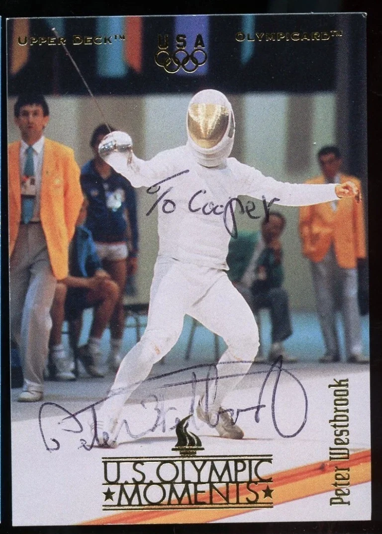 Peter Westbrook #67 signed autograph auto 1996 Upper Deck Olympic Trading Card