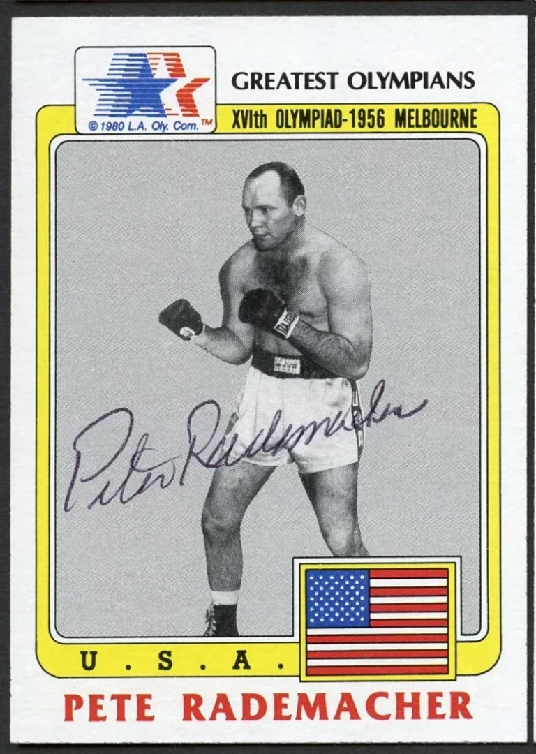 Pete Rademacher #43 signed autograph auto 1983 Topps Greatest Olympians Card